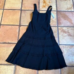 Anthropologie The Blythe Square-Neck Tiered Dress NWT